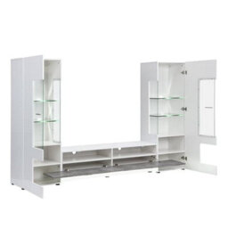 Furniture in Fashion Santiago Entertainment Unit In White Gloss And Concrete Effect - thumbnail 6