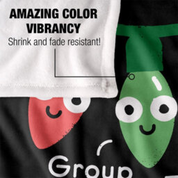 David Olenick A Delightful Holiday Silky Supersoft Blanket Black/red/green (One Size) - thumbnail 4