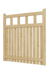 Darphe Stylish Freestanding Wooden Garden Gate For Outdoor Spaces, 120Cm Width X 120Cm Height - thumbnail 3