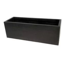 Primrose Gunmetal Black Galvanised Zinc Rectangular Garden Planter Plant Pot Medium 64Cm X 32Cm - thumbnail 7
