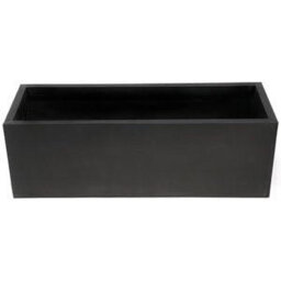 Primrose Gunmetal Black Galvanised Zinc Rectangular Garden Planter Plant Pot Medium 64Cm X 32Cm - thumbnail 6