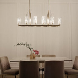 Luminosa Lighting Luminosa Kichler Kimrose Bar Pendant Ceiling Light Brushed Natural Brass - thumbnail 7