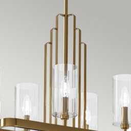 Luminosa Lighting Luminosa Kichler Kimrose Bar Pendant Ceiling Light Brushed Natural Brass - thumbnail 4