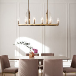 Luminosa Lighting Luminosa Kichler Kimrose Bar Pendant Ceiling Light Brushed Natural Brass - thumbnail 6