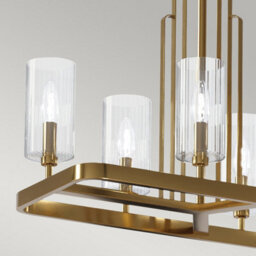 Luminosa Lighting Luminosa Kichler Kimrose Bar Pendant Ceiling Light Brushed Natural Brass - thumbnail 3