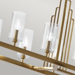 Luminosa Lighting Luminosa Kichler Kimrose Bar Pendant Ceiling Light Brushed Natural Brass - thumbnail 5