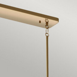 Luminosa Lighting Luminosa Kichler Kimrose Bar Pendant Ceiling Light Brushed Natural Brass - thumbnail 2