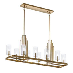 Luminosa Lighting Luminosa Kichler Kimrose Bar Pendant Ceiling Light Brushed Natural Brass