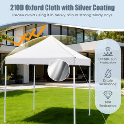Gainoom 194X194Cm Commercial Gazebo Tent With 4 Sidewalls & Carry Bag For Party Market - thumbnail 5