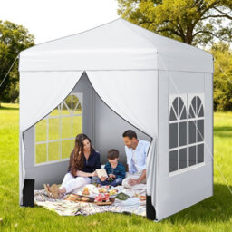 Gainoom 194X194Cm Commercial Gazebo Tent With 4 Sidewalls & Carry Bag For Party Market - thumbnail 3