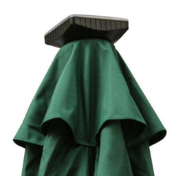 VRUC Garden Parasol Outdoor Patio Umbrella With Solar Led Lights And Crank Tilt 2.7M Green - thumbnail 4