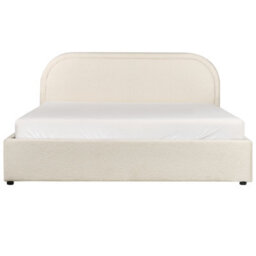 Beliani Ottoman Bed Boucle Quillien 140 X 200 Cm (Eu Double) Light Beige - thumbnail 6