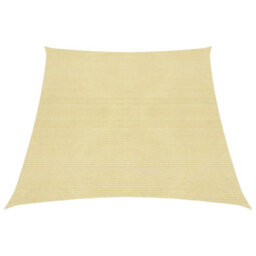 Berkfield Sunshade Sail 160 G/m2 Beige 3/4X3 M Hdpe - thumbnail 1
