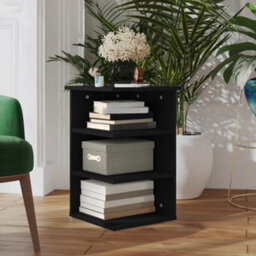 Berkfield Stylish Side Cabinet Black 35X35X55 Cm Engineered Wood - thumbnail 2