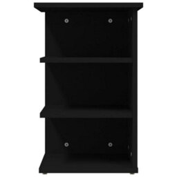 Berkfield Stylish Side Cabinet Black 35X35X55 Cm Engineered Wood - thumbnail 5