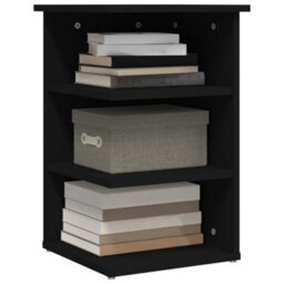 Berkfield Stylish Side Cabinet Black 35X35X55 Cm Engineered Wood - thumbnail 4