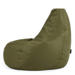 Icon Dalton High Back Adult Gaming Indoor Outdoor Bean Bag Chair, Khaki - thumbnail 5