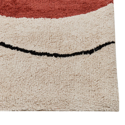 Beliani Rug Bolat Beige 160 X 230 Cm Cotton - image 1
