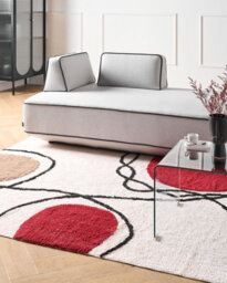 Beliani Rug Bolat Beige 160 X 230 Cm Cotton - thumbnail 2