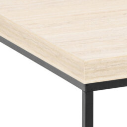 Furniture To Go Barossa Coffee Table With Light Oak Top & Black Steel Base 60Cm - thumbnail 5
