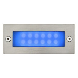 Long Life Lamps Company Mini 1.5W Led Blue Outdoor Recessed Brick Light Ip44 Zlc094Bl - thumbnail 4