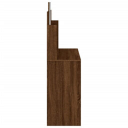 Walplus Dressing Table With Mirror Brown Oak 96X39X142 Cm - thumbnail 6