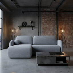 Galeria Universal Corner Sofa Bed With Storage Dark Grey