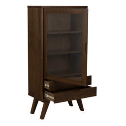 Wyld Haus Kotka Dark Oak Display Cabinet 2 Drawers 2 Shelves - thumbnail 5