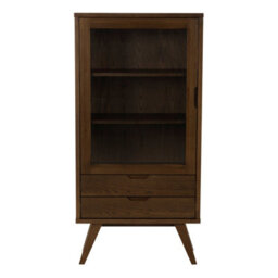 Wyld Haus Kotka Dark Oak Display Cabinet 2 Drawers 2 Shelves - thumbnail 3