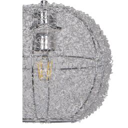 GoodHome Phaidros Chrome Effect Spherical Light Shade (D)24Cm - thumbnail 4