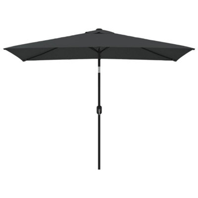 Berkfield Outdoor Parasol With Metal Pole 300X200 Cm Anthracite - image 1