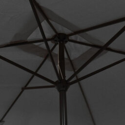 Berkfield Outdoor Parasol With Metal Pole 300X200 Cm Anthracite - thumbnail 4