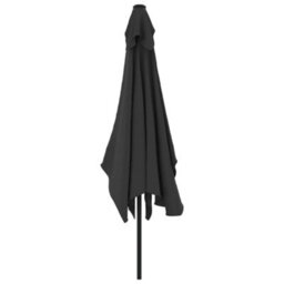 Berkfield Outdoor Parasol With Metal Pole 300X200 Cm Anthracite - thumbnail 3