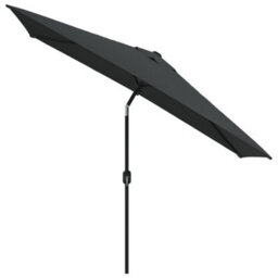 Berkfield Outdoor Parasol With Metal Pole 300X200 Cm Anthracite - thumbnail 2