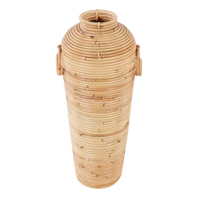 Beliani Decorative Vase Elatia 50 Cm Rattan Natural - image 1