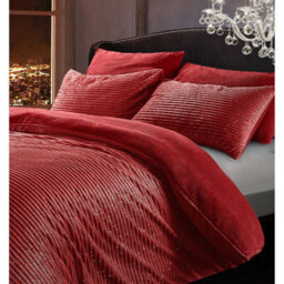 Velosso Blush Glitter Cord Duvet Cover And Pillowcase Set Double - thumbnail 2