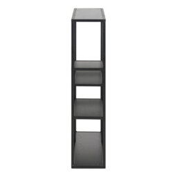 Furniture To Go Seaford Black Metal Wall Shelf With 3 Additional Black Shelves - thumbnail 3