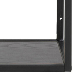 Furniture To Go Seaford Black Metal Wall Shelf With 3 Additional Black Shelves - thumbnail 6