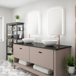 FNX Bathrooms Balmoral Single Door Tunable Led Illuminated Bathroom Mirror Cabinet With Bluetooth Speaker & Shaver Socket, 700X550mm