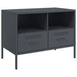 Berkfield Tv Cabinets 2 Pcs Anthracite 68X39X50.5 Cm Steel - thumbnail 6
