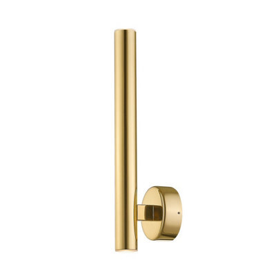 Luminosa Lighting Luminosa Loya Integrated Led Wall Lamp, Shiny Gold, 3000K, 450Lm