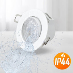 Paul Russells Led Downlight White Dimmable Tilt Recessed Ceiling Spotlight 6W 570 Lumens, Ip44, Colour Changeable Cct3 Pack Of 10 - thumbnail 4
