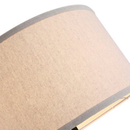 Homcom Wood Tripod Floor Lamp Home Lighting Elegant E27 Bulb Linen Shade Beige - thumbnail 7