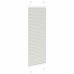 Berkfield Pleated Blind Light Grey 50X150 Cm Fabric Width 49.4 Cm Polyester - thumbnail 4
