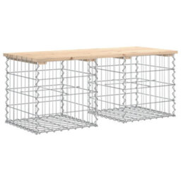 Berkfield Garden Bench Gabion Design 103X44X42 Cm Solid Wood Pine - thumbnail 5