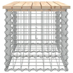 Berkfield Garden Bench Gabion Design 103X44X42 Cm Solid Wood Pine - thumbnail 4
