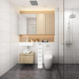Billtix Toilet Roll Holder Free Standing, Toilet Paper Roll Stand Up To 6 Rolls - thumbnail 3