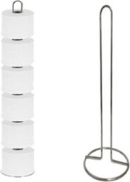 Billtix Toilet Roll Holder Free Standing, Toilet Paper Roll Stand Up To 6 Rolls - thumbnail 1
