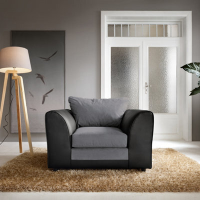 Abakus Direct Dylan Collection Armchair In Dark Grey - image 1