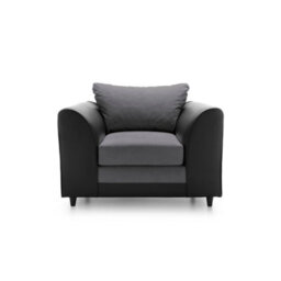 Abakus Direct Dylan Collection Armchair In Dark Grey - thumbnail 2